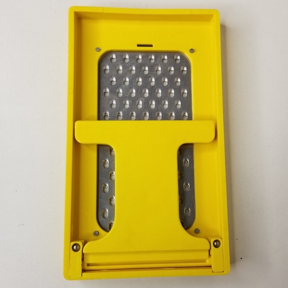 Sunkist 1970s Vintage Lemon Zester Grater Stainless Steel Metal Blade Yellow USA - Picture 7 of 8